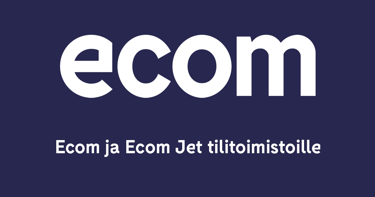 Ecom ja Ecom Jet tilitoimistoille - Webinaari Ecom